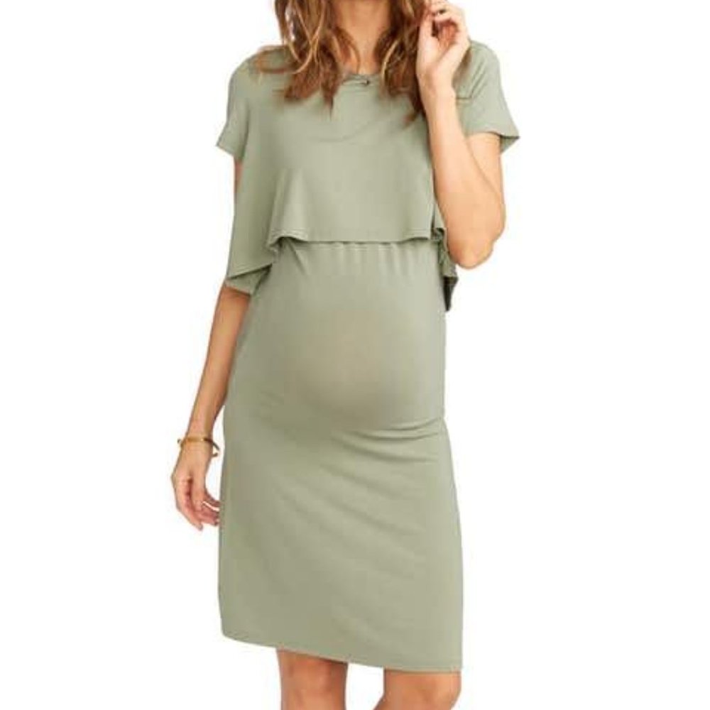 NWT Rosie Pope Anita Maternity Dress Sweet Mint
